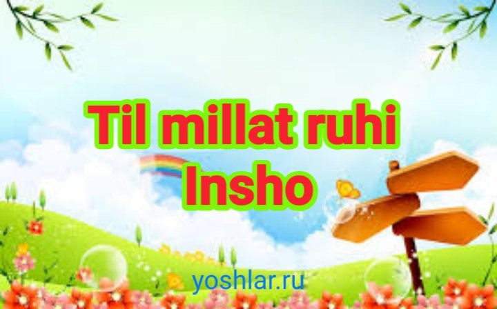 Til millat ruhi, insho til haqida o‘quvchilar uchun insho